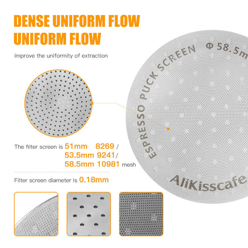 Alikisscafe Espresso Puck Scre - đánh giá và giá Puck Screen Mesh