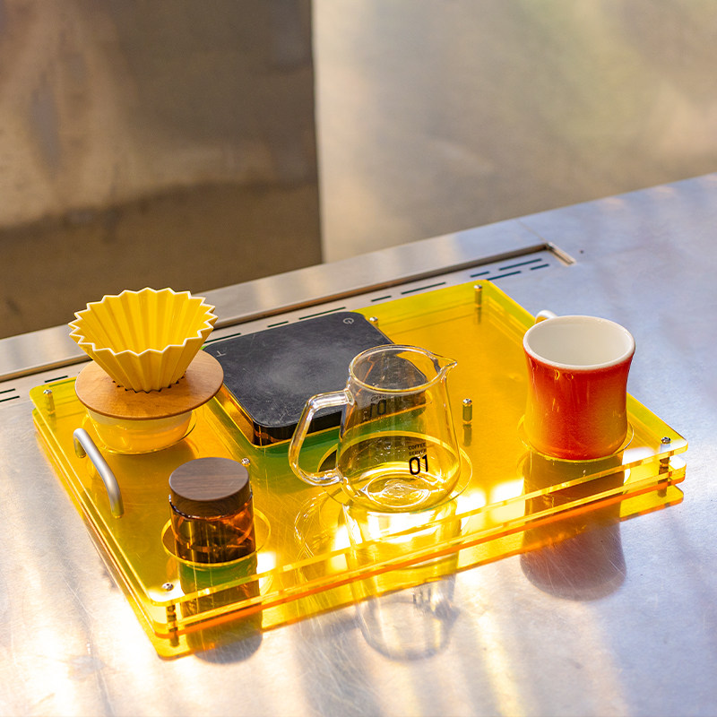 Acrylic coffee tray, used to s - đánh giá và giá Coffee Equipment Tray