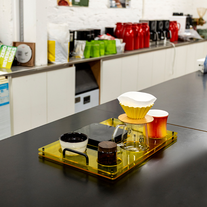 Acrylic coffee tray, used to s - đánh giá và giá Coffee Equipment Tray