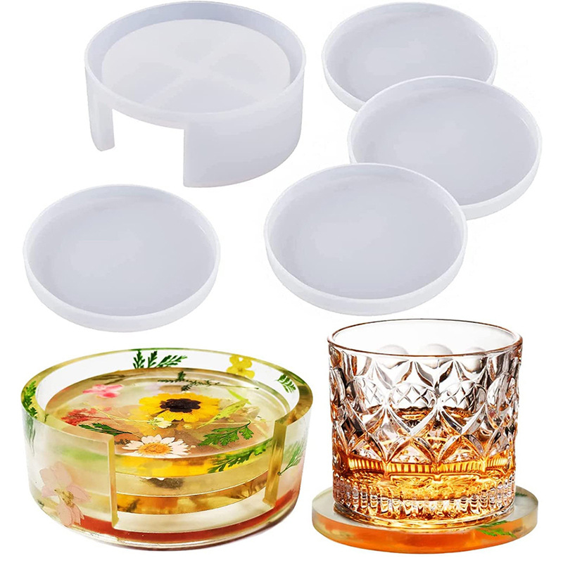 Round Square Coaster Silicone  - đánh giá và giá Coffee Equipment Tray
